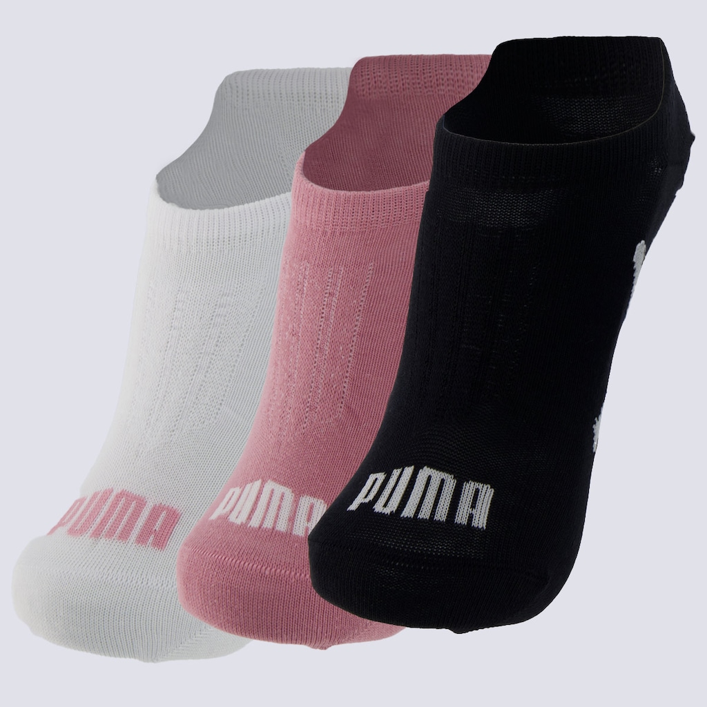 Kit Meia Sapatilha 3 Pares Feminina Puma