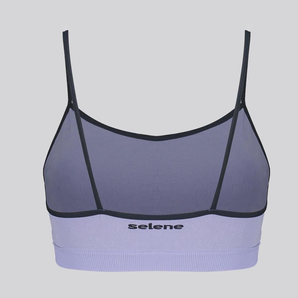 Imagem 5 do produto Top Selene Quadriculado Sem Costura com Bojo Removível Feminino