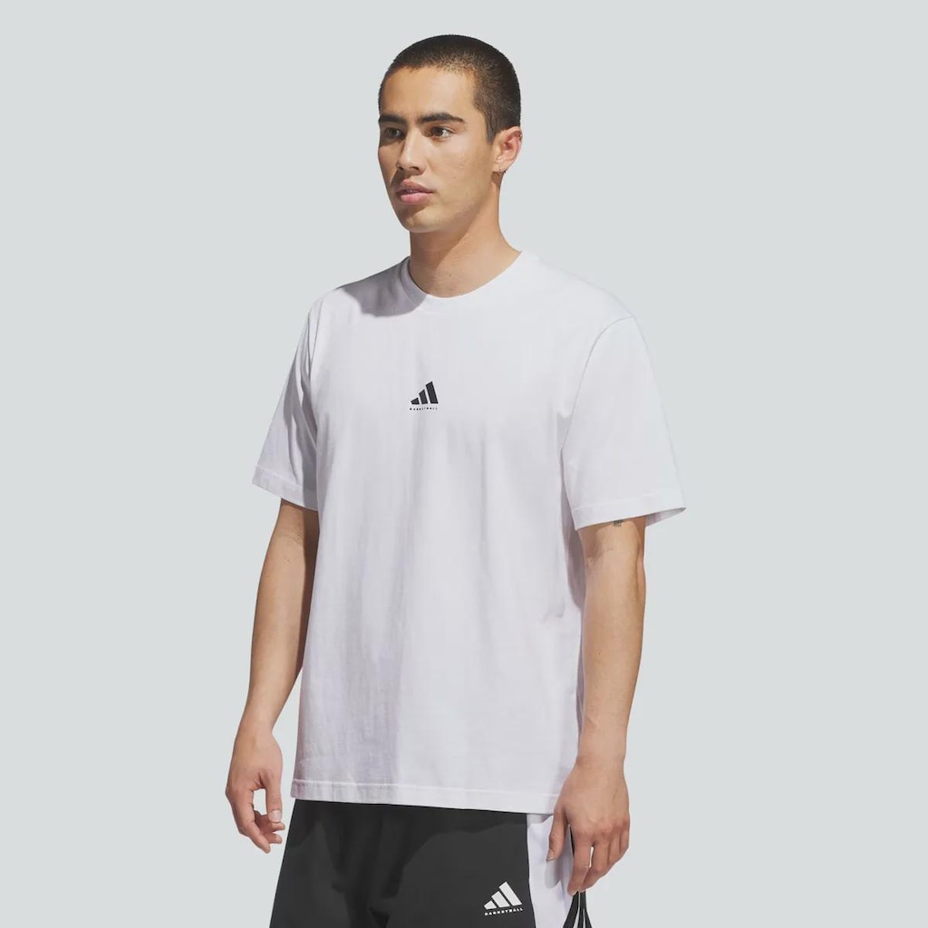 Camiseta Masculina Grafica Basketball adidas