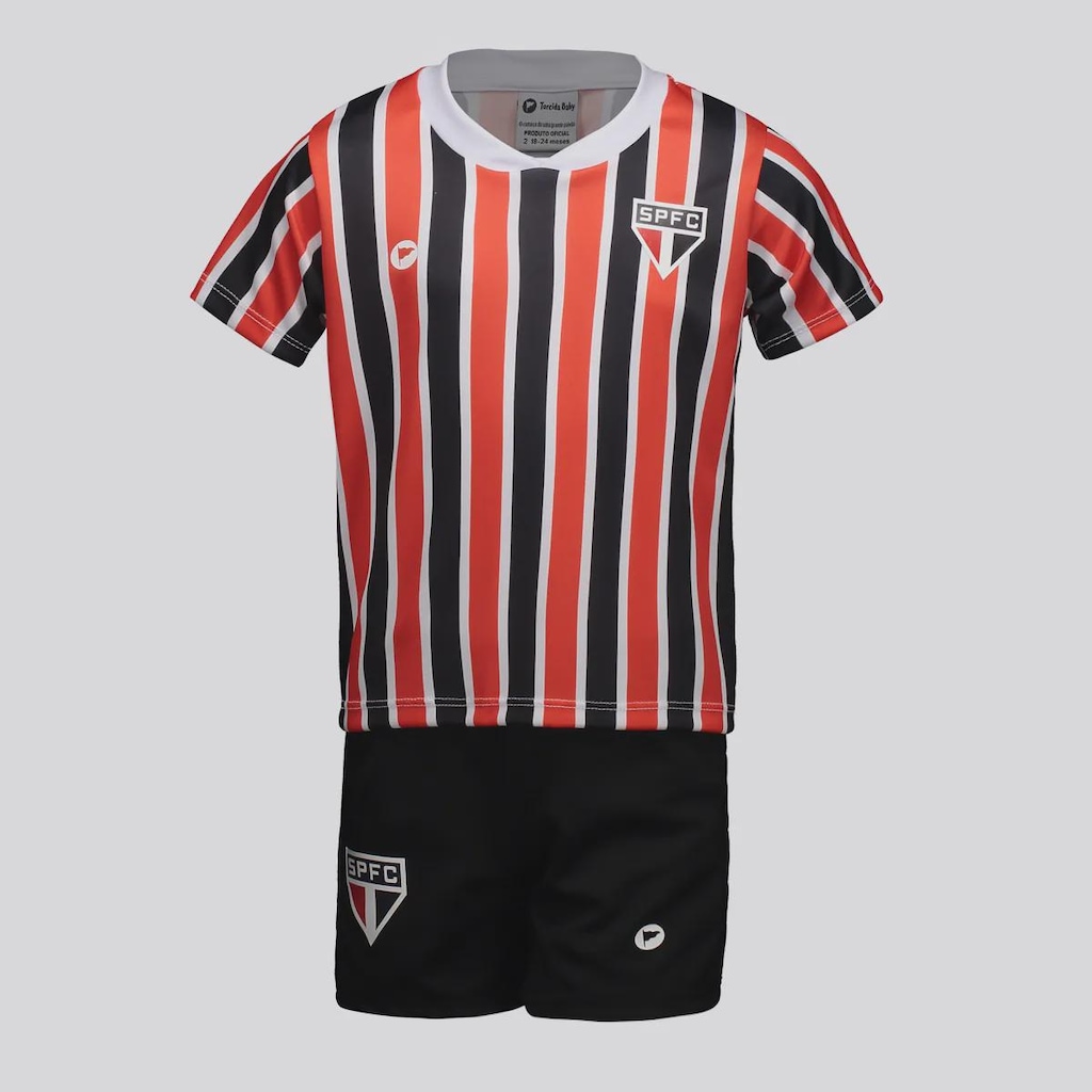 Kit do São Paulo Baby com Bordado FutFanatics Infantil