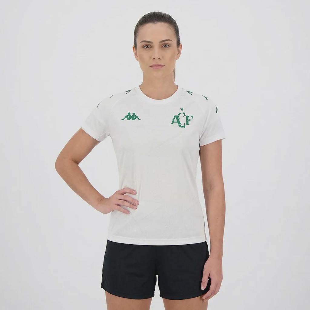 Camisa do Chapecoense Supporter Modest Kappa Feminina - Foto 1