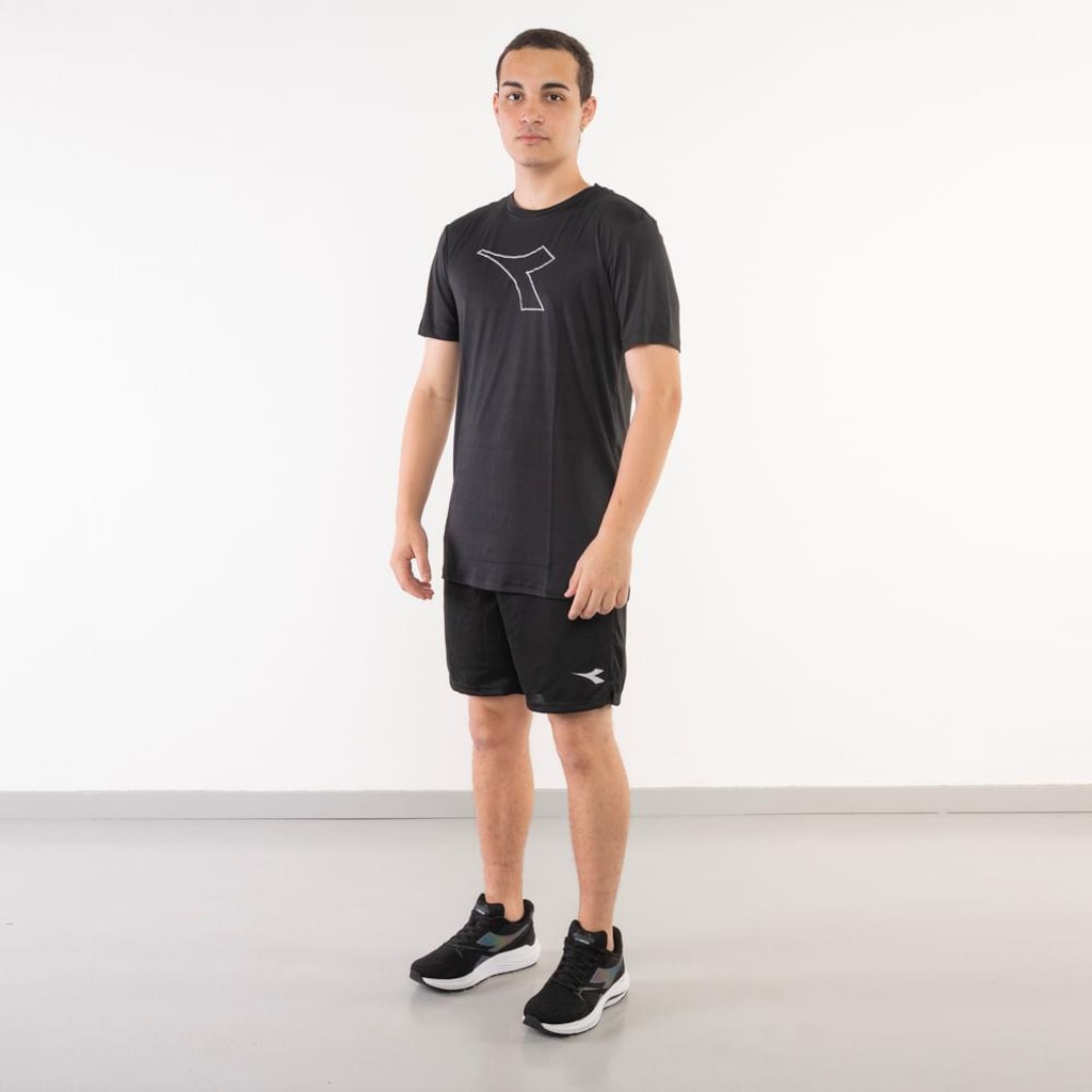 Shorts Duplo Diadora Masculino - Foto 1