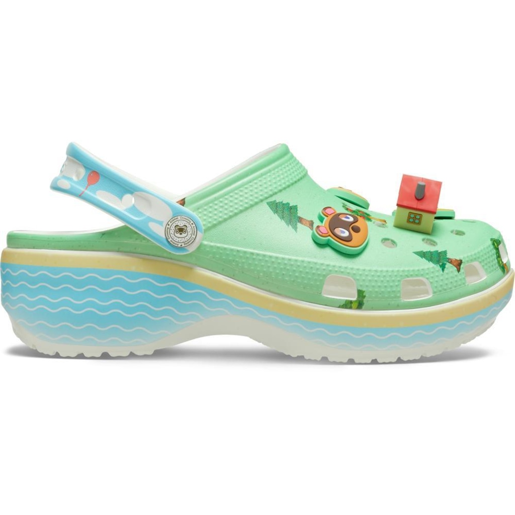 Sandália Crocs Animal Crossing Platform Clog Multi - Unissex
