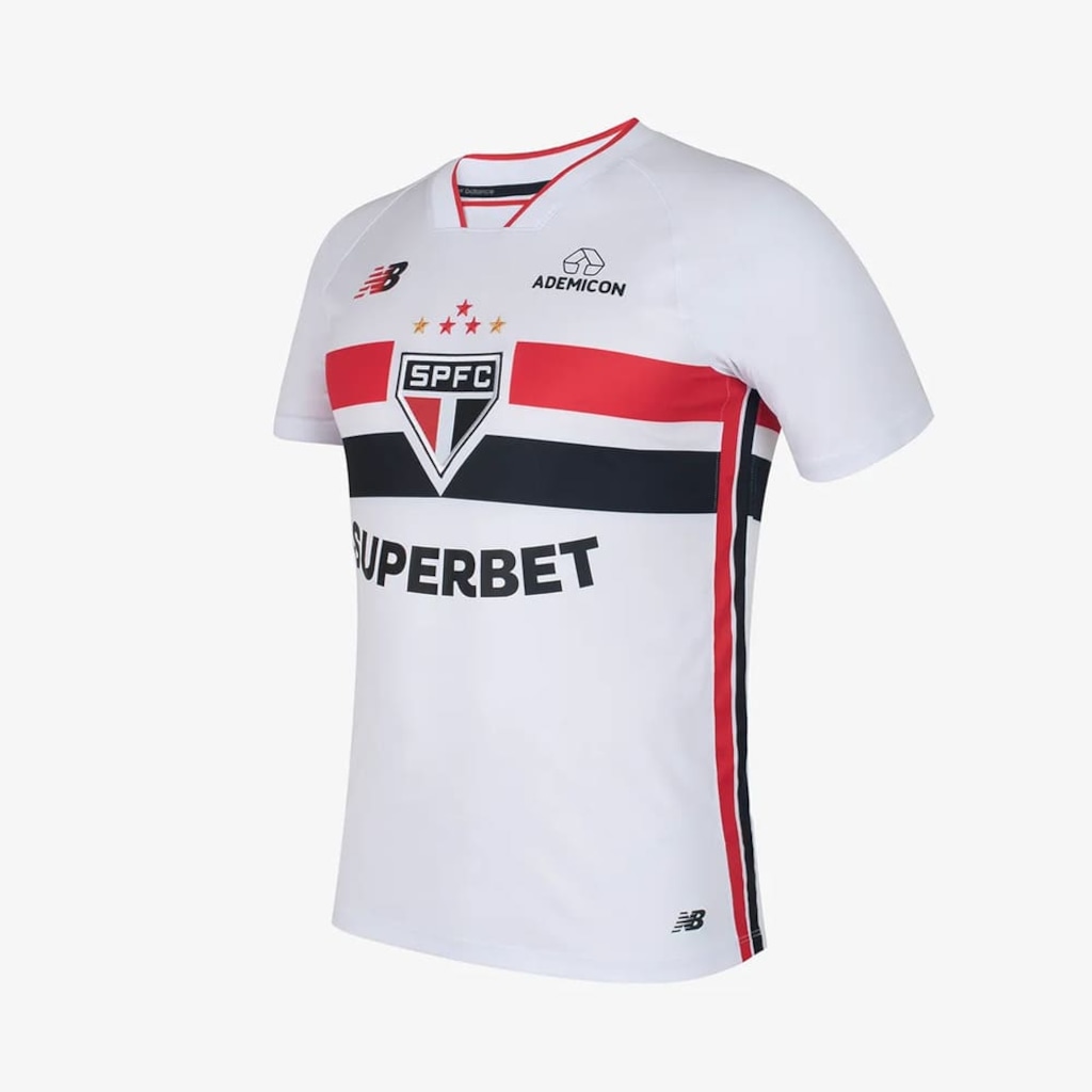 Imagem 2 do produto Camisa do São Paulo I New Balance 26/27 Torcedor - Masculina