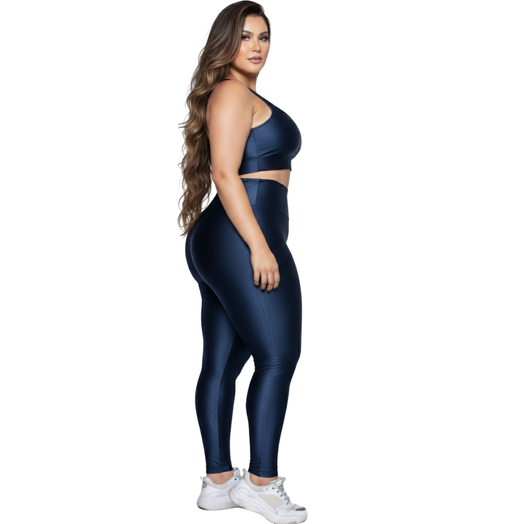 Imagem 2 do produto Conjunto Fitness Plus Size Top e Calça New Zig 3D Vekyo