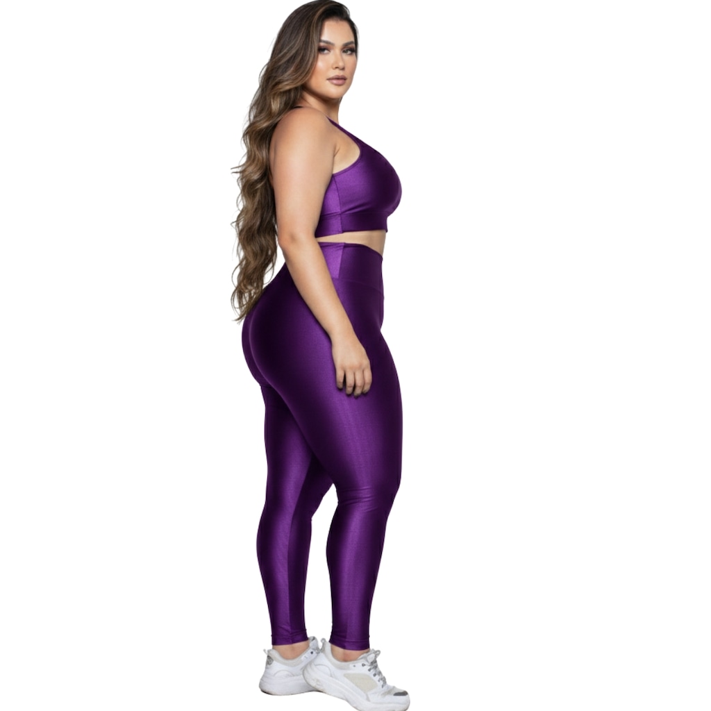 Imagem 2 do produto Conjunto Fitness Plus Size Top e Calça New Zig 3D Vekyo