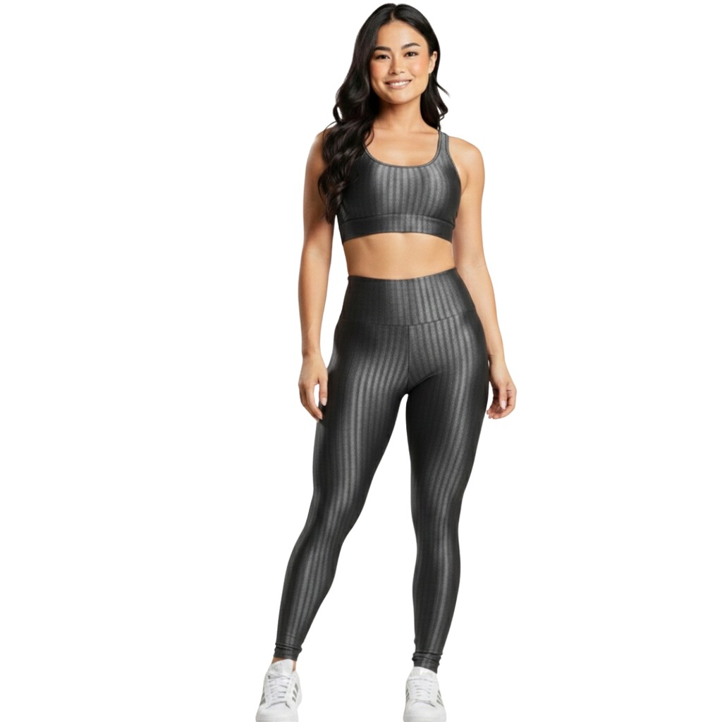 Conjunto Fitness Top e Calça New Zig 3D Vekyo