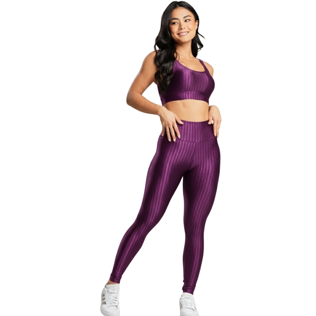 Conjunto Fitness Top e Calça New Zig 3D Vekyo