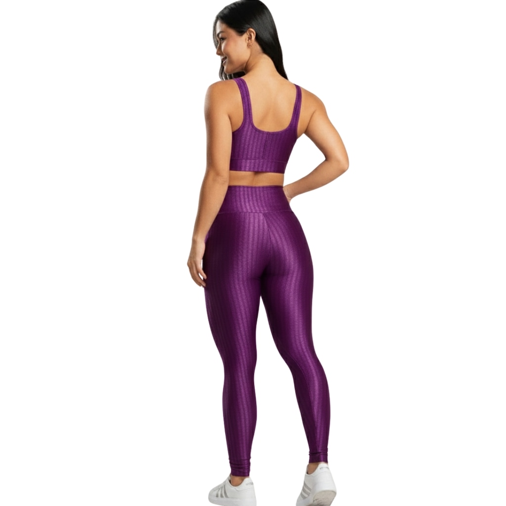Imagem 3 do produto Conjunto Fitness Top e Calça New Zig 3D Vekyo