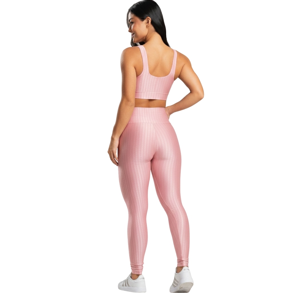 Imagem 3 do produto Conjunto Fitness Top e Calça New Zig 3D Vekyo
