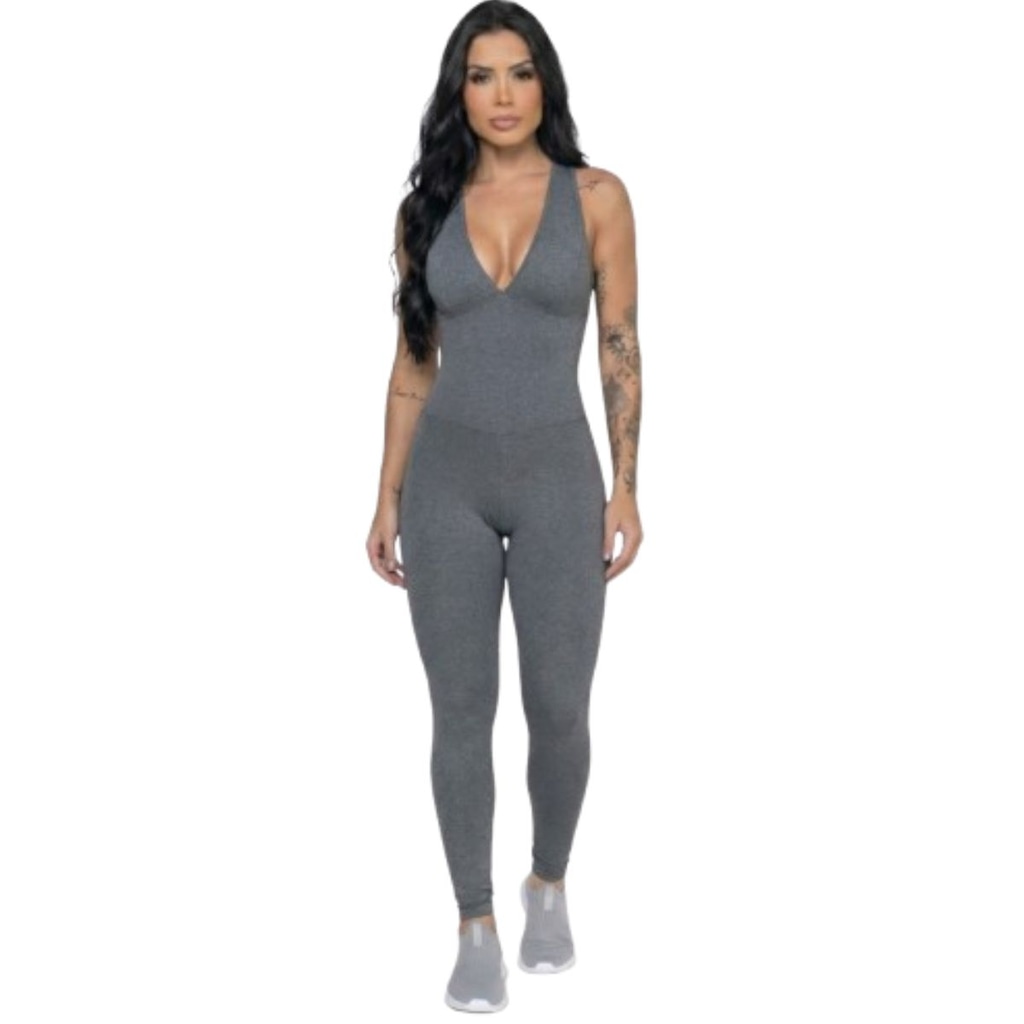 Macacão Liso Longo com Bojo Vekyo