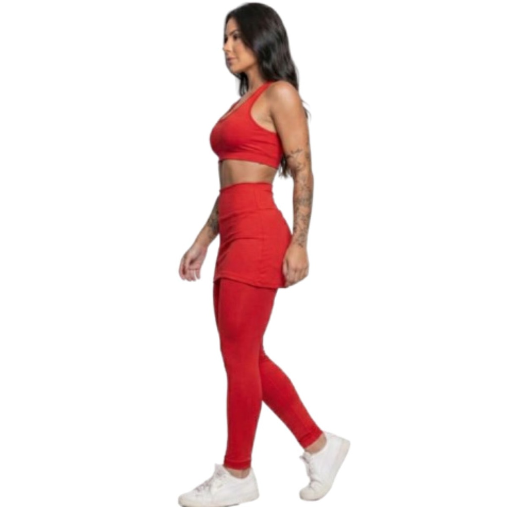 Imagem 2 do produto Calça Legging com Saia Vekyo