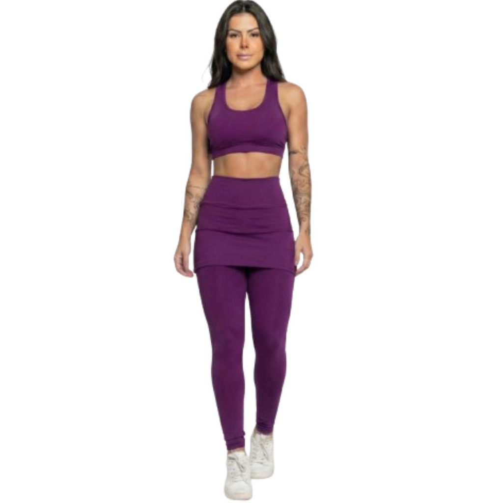 Calça Legging com Saia Vekyo