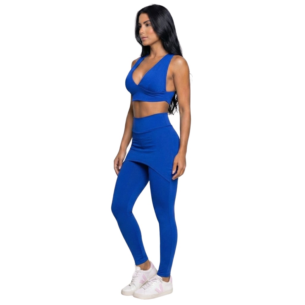 Imagem 2 do produto Conjunto Top Bojo e Calça Saia Tapa Bumbum Vekyo Feminino