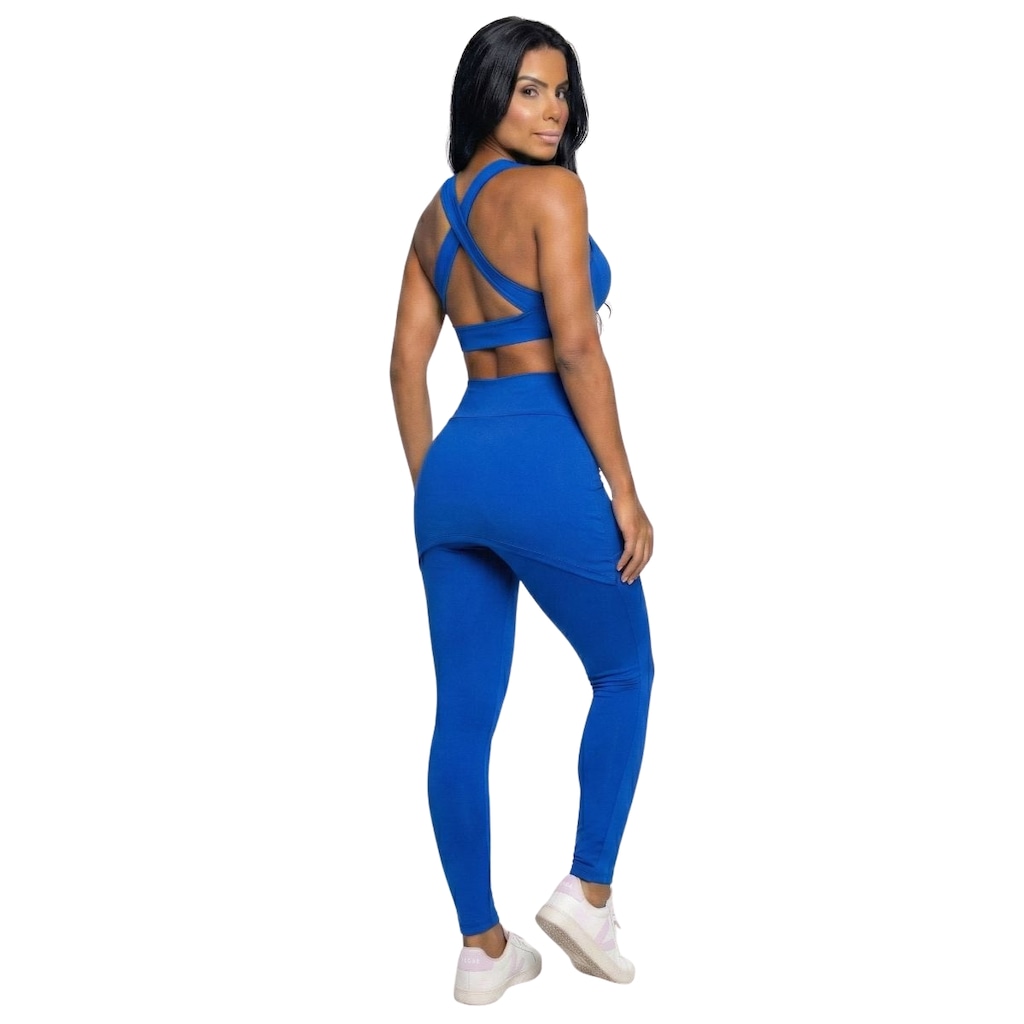 Imagem 3 do produto Conjunto Top Bojo e Calça Saia Tapa Bumbum Vekyo Feminino