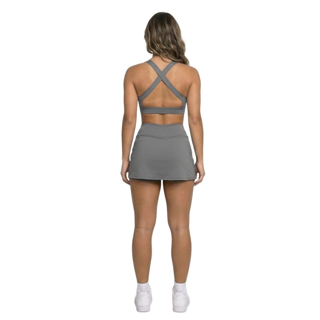 Imagem 3 do produto Conjunto Top Bojo e Short Saia Vekyo Feminino