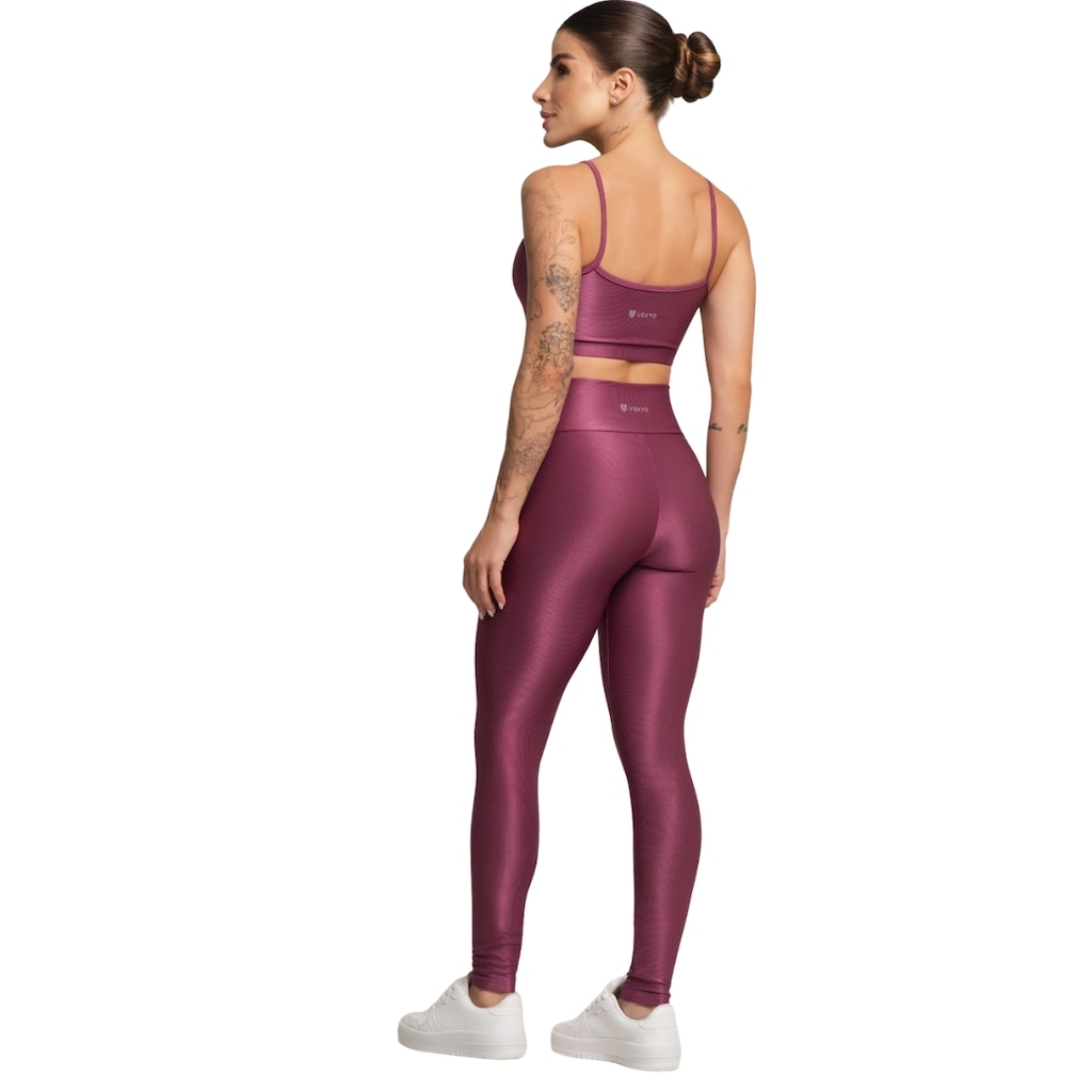 Imagem 3 do produto Conjunto Fitness Top e Calça Esmeralda Vekyo Feminino