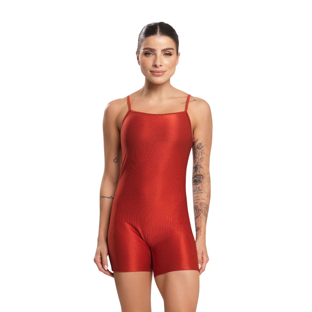 Macaquinho Fitness Blackout Veyko Feminino