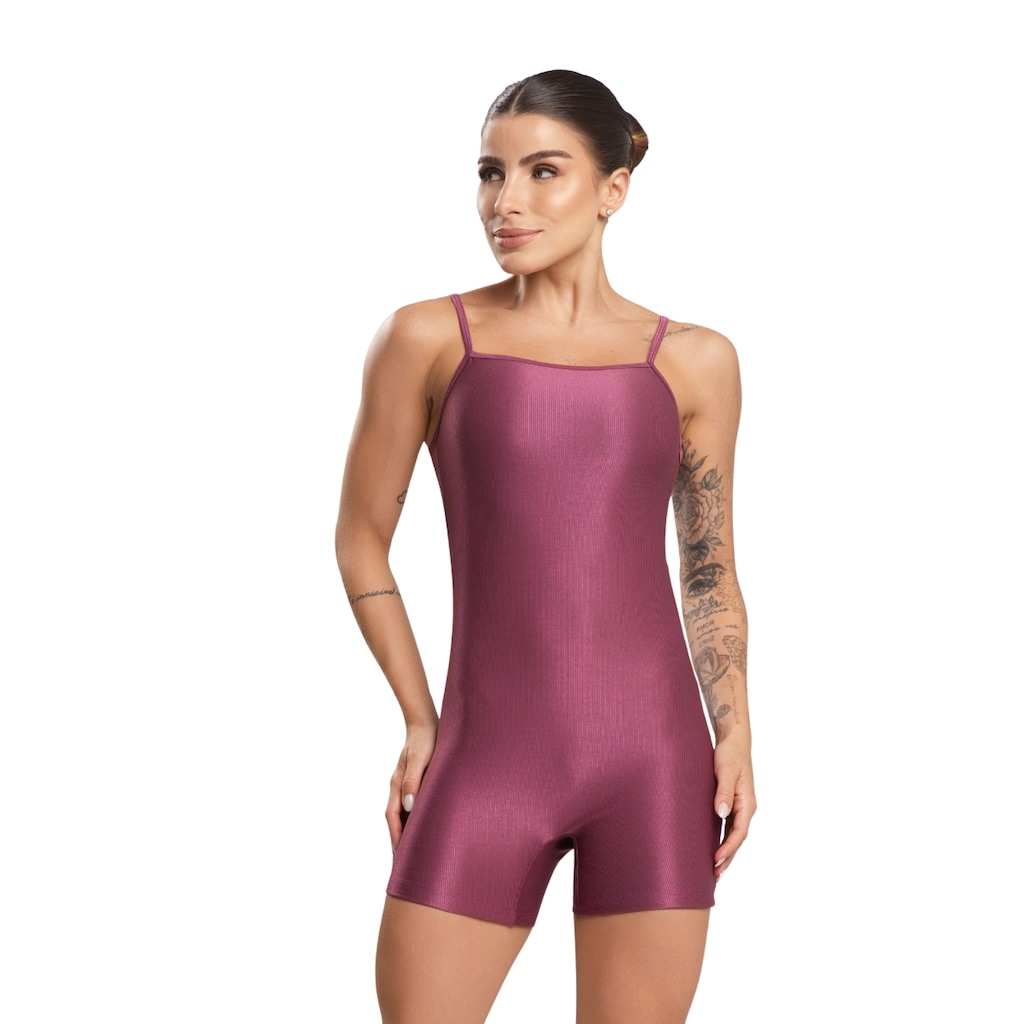 Macaquinho Fitness Blackout Veyko Feminino