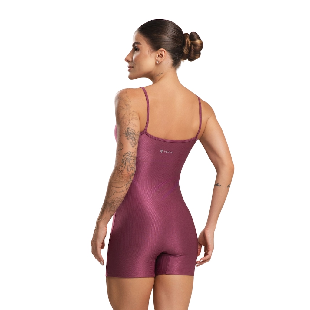 Imagem 3 do produto Macaquinho Fitness Blackout Veyko Feminino