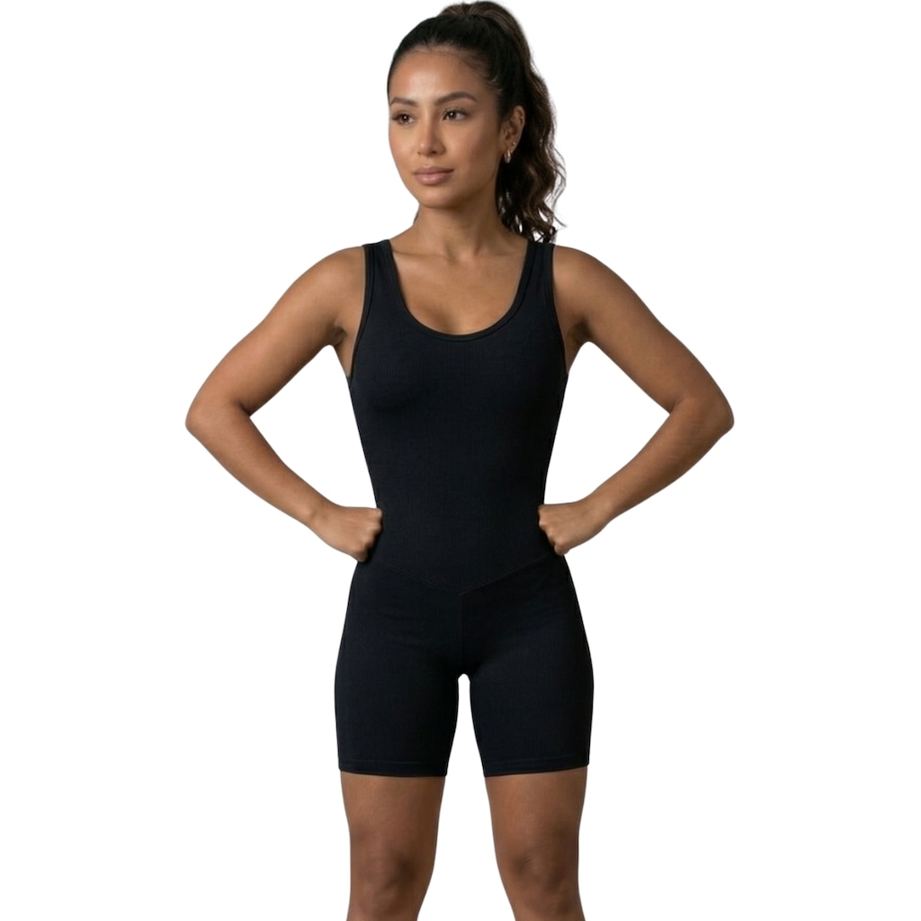 Macaquinho Fitness Liso Vekyo Feminino