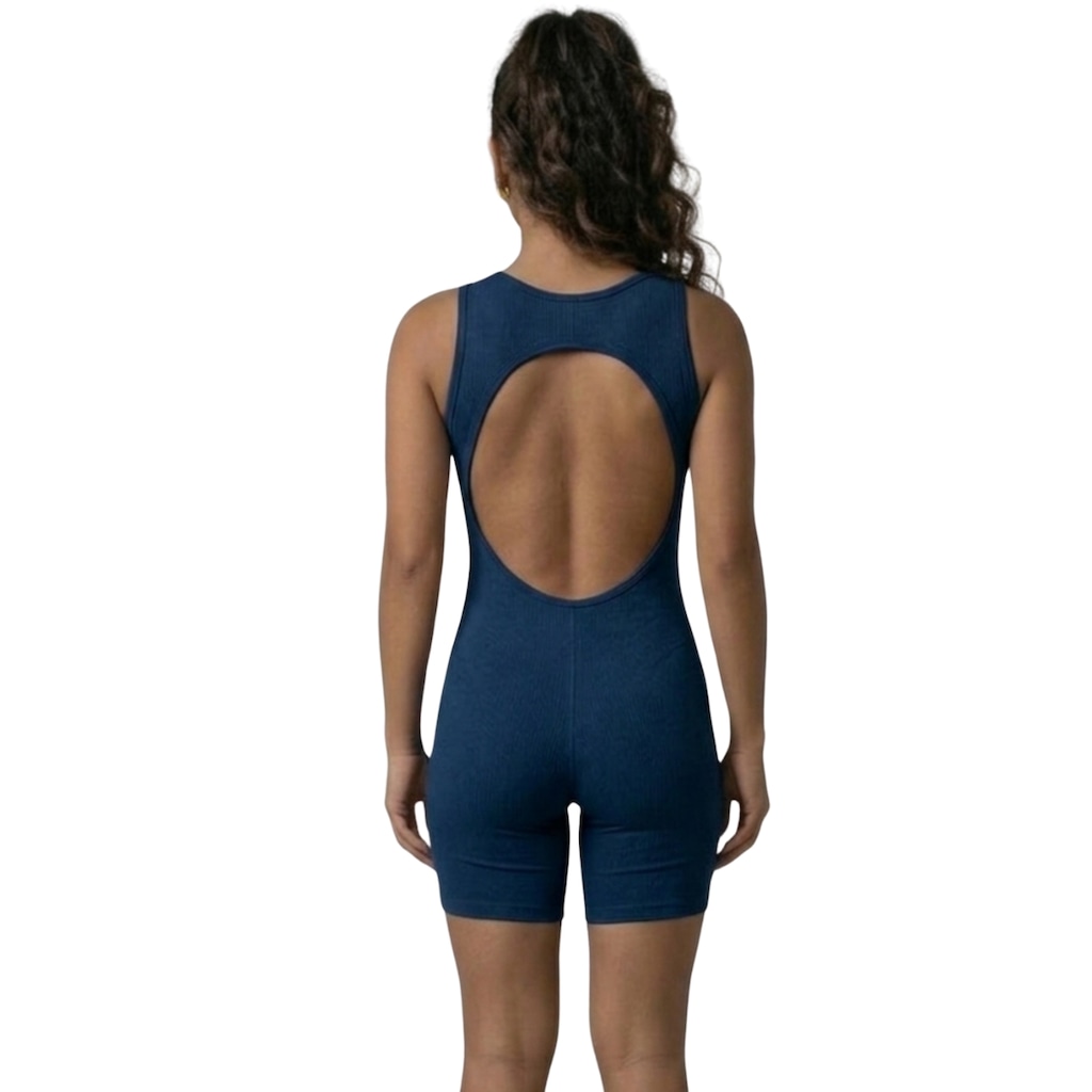 Imagem 3 do produto Macaquinho Fitness Liso Vekyo Feminino