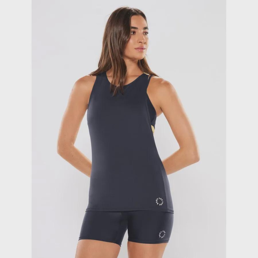 Camiseta Regata Body for sure New Navy - Feminina
