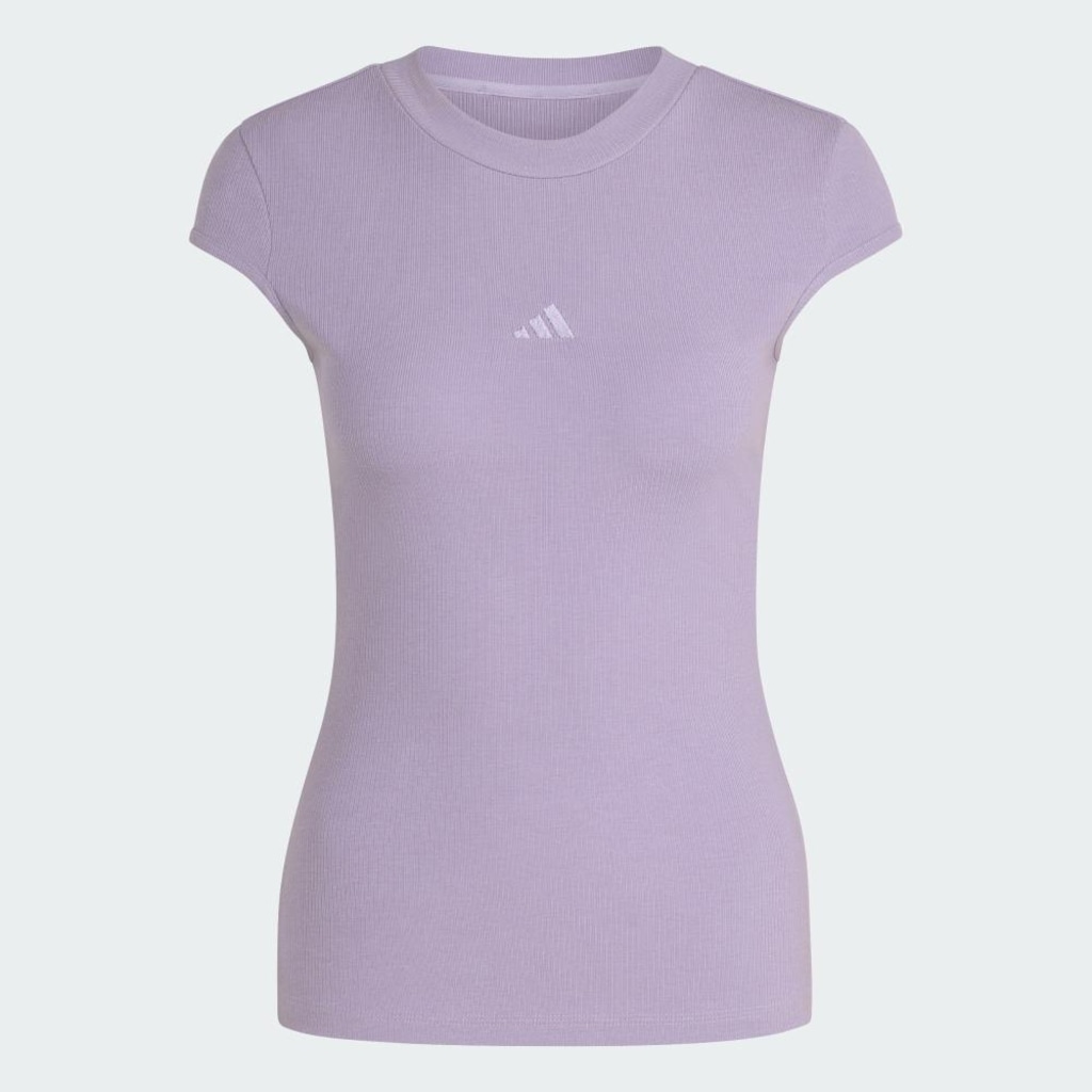Imagem 2 do produto Camiseta adidas Mangas Copinho Canelada Seasonal Essentials Feminina