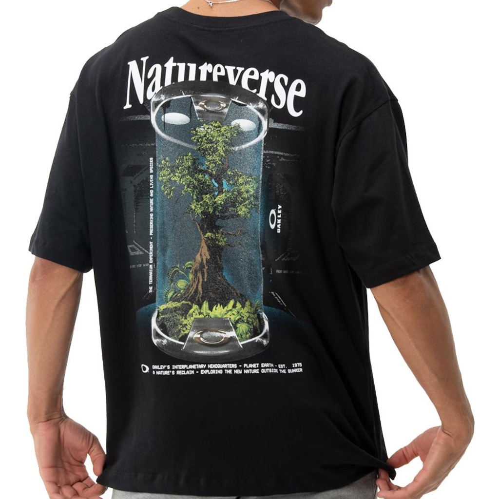 Imagem 2 do produto Camiseta Oakley Natureverse Terrarium WT26 Blackout Adulto