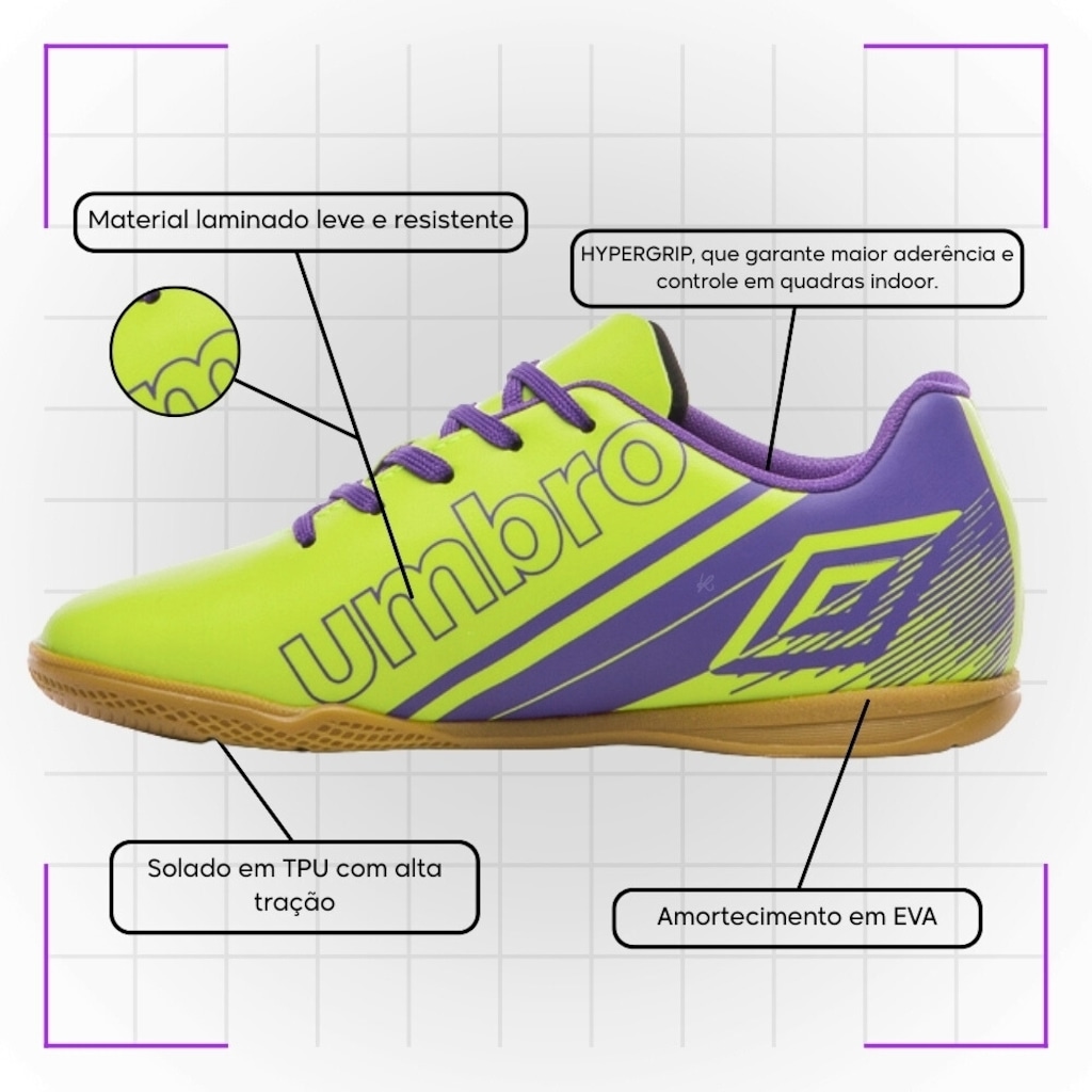 Imagem 5 do produto Chuteira Futsal Infantil Umbro Kick Jr