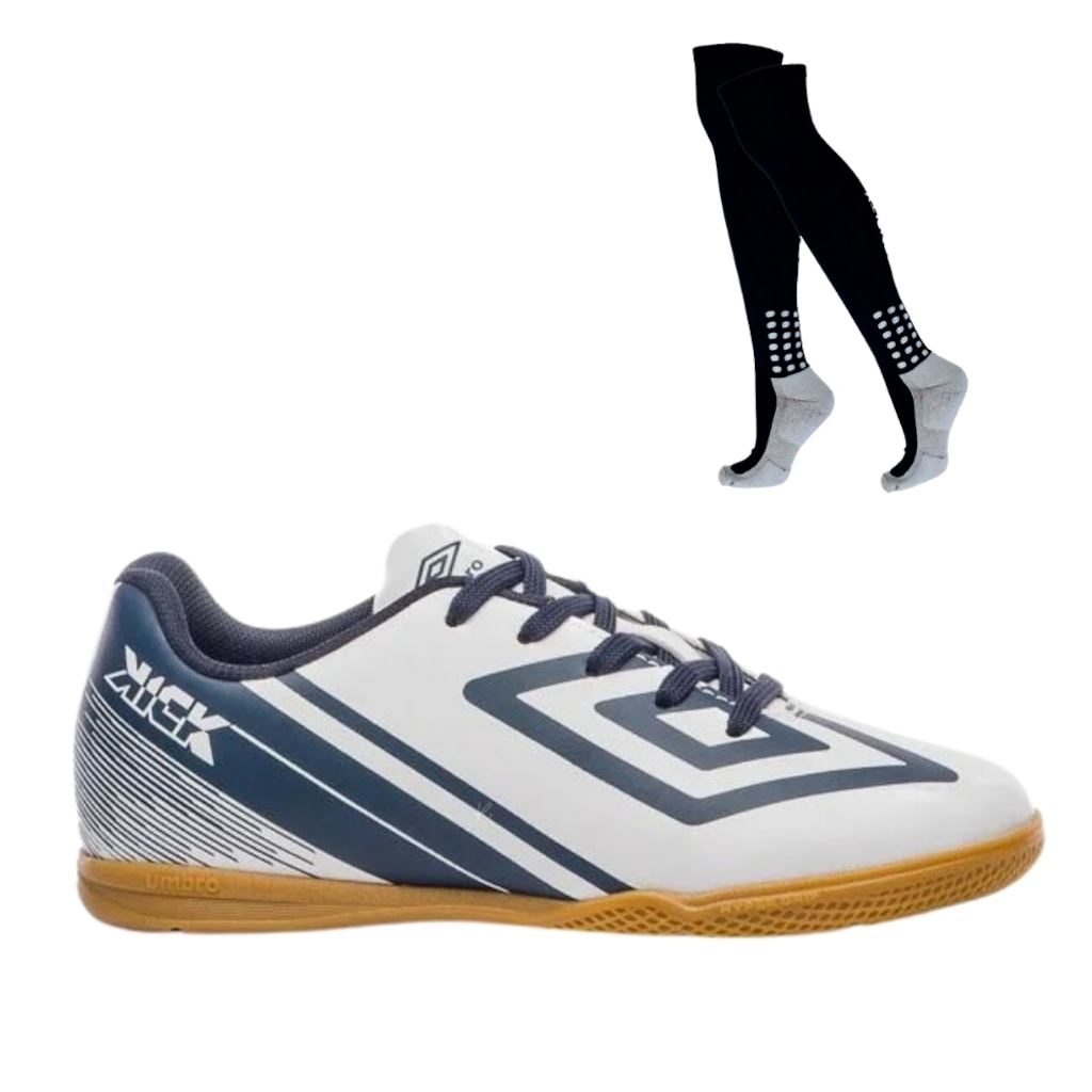 Kit Chuteira Futsal Umbro Kick e Meião Masculino