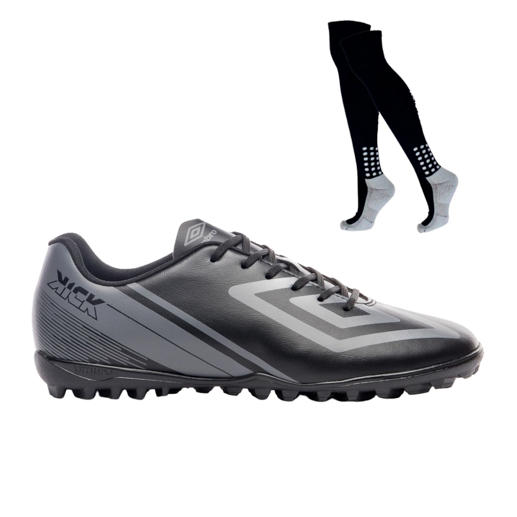 Kit Chuteira Society Umbro Kick e Meião - Masculino