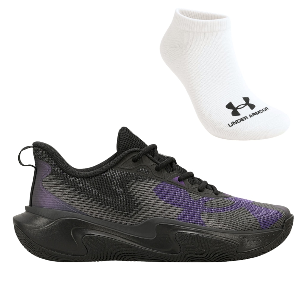 Kit Tênis Under Armour Layup e Meia - Masculino