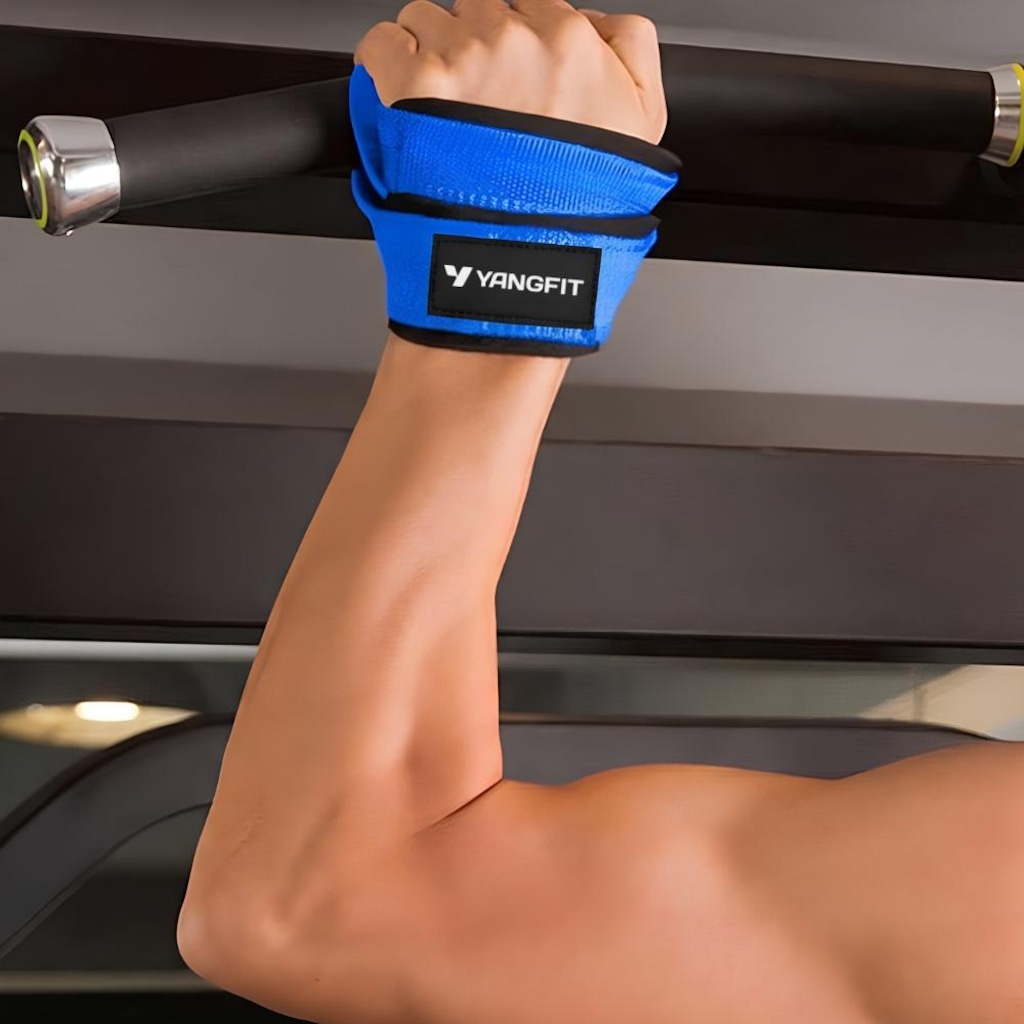 Imagem 3 do produto Strap 8 Grip Alta Perfomance Yangfit Para Musculação Stiff