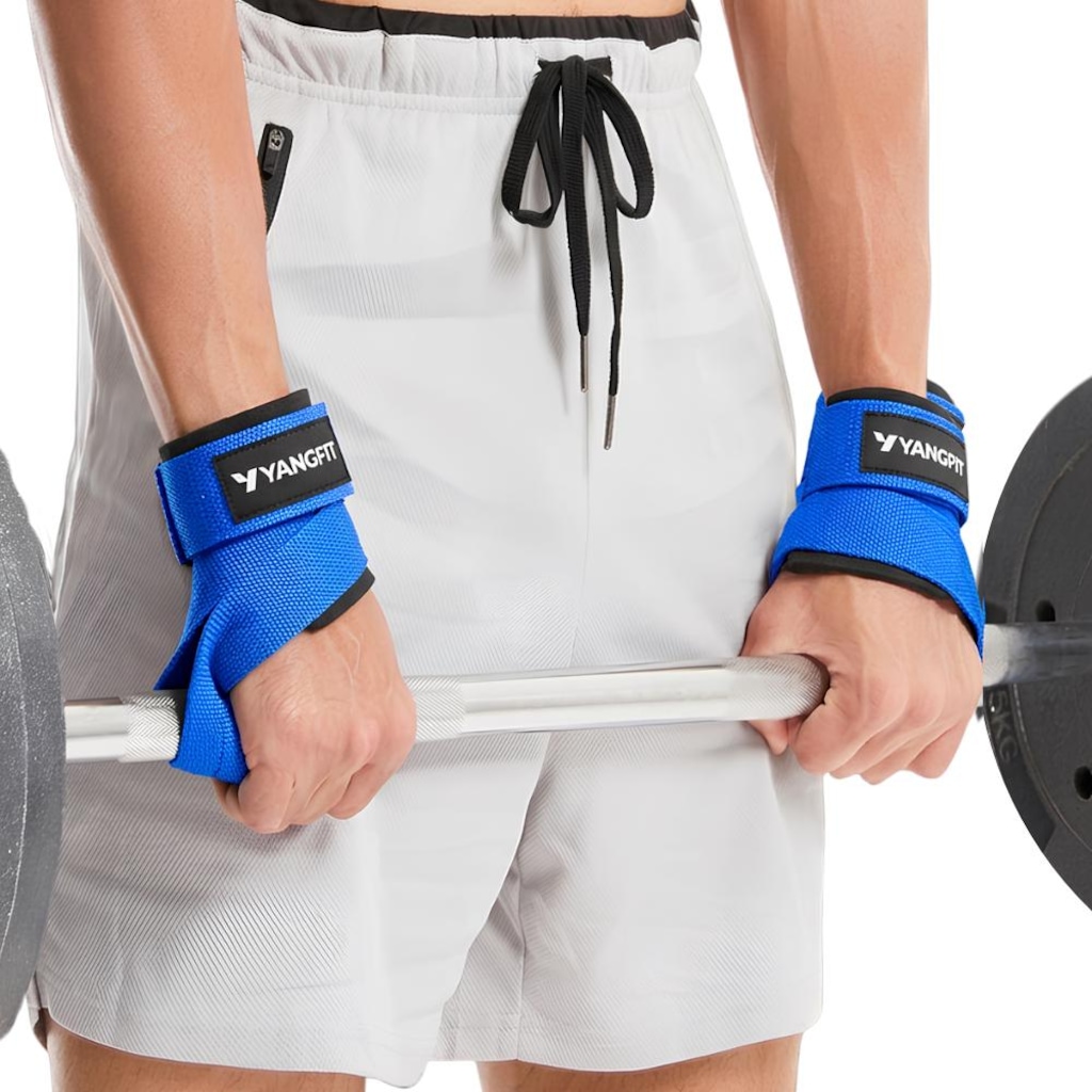 Imagem 4 do produto Strap 8 Grip Alta Perfomance Yangfit Para Musculação Stiff