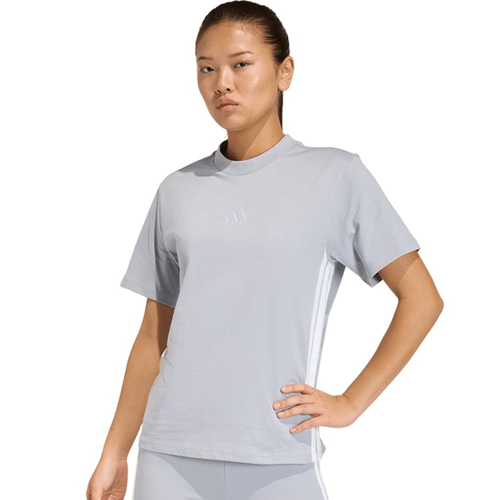 Camiseta Adidas Essentials Três Listras Feminina