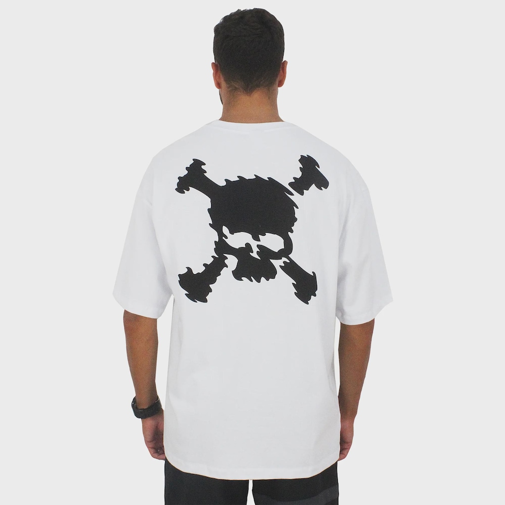 Imagem 2 do produto Camiseta Oakley Big Skull Branca - Masculina