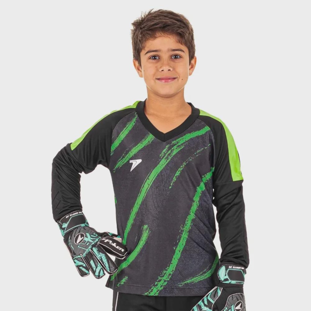 Camisa de Goleiro Manga Longa Poker Orbit - Infantil