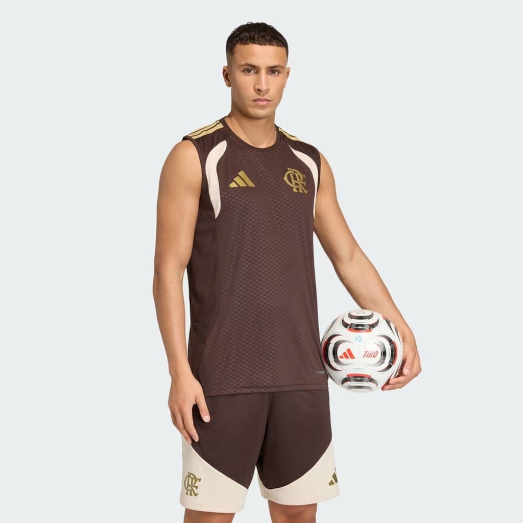 Camiseta Regata do Flamengo Treino adidas 2026 - Masculina