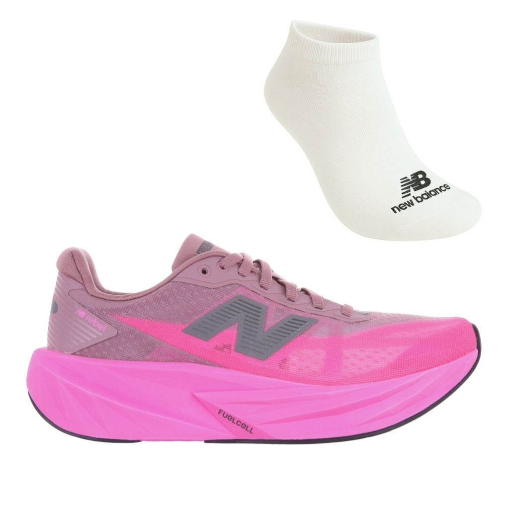 Kit Tênis New Balance Rebel V5 e Meia - Feminino