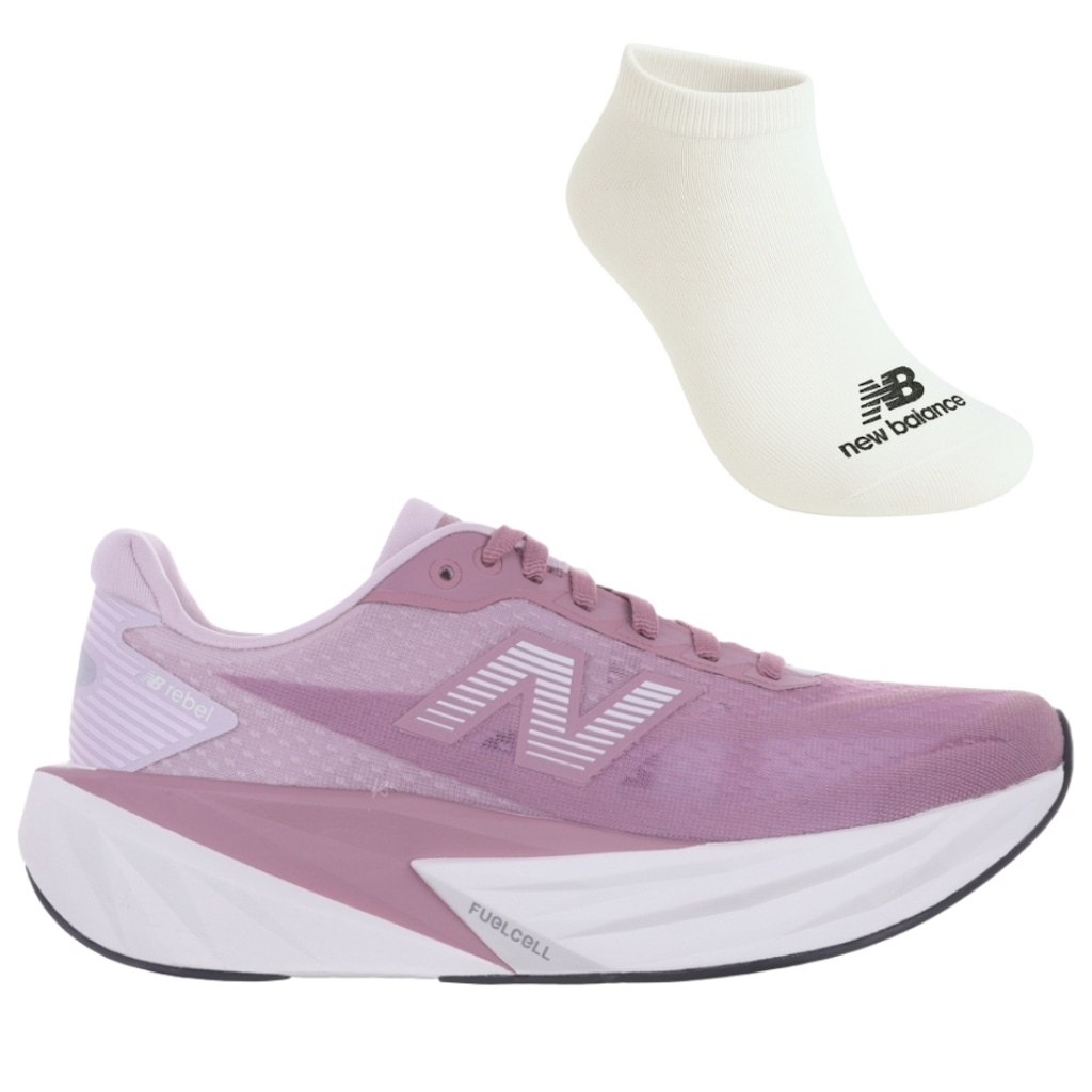 Kit Tênis New Balance Rebel V5 e Meia - Feminino