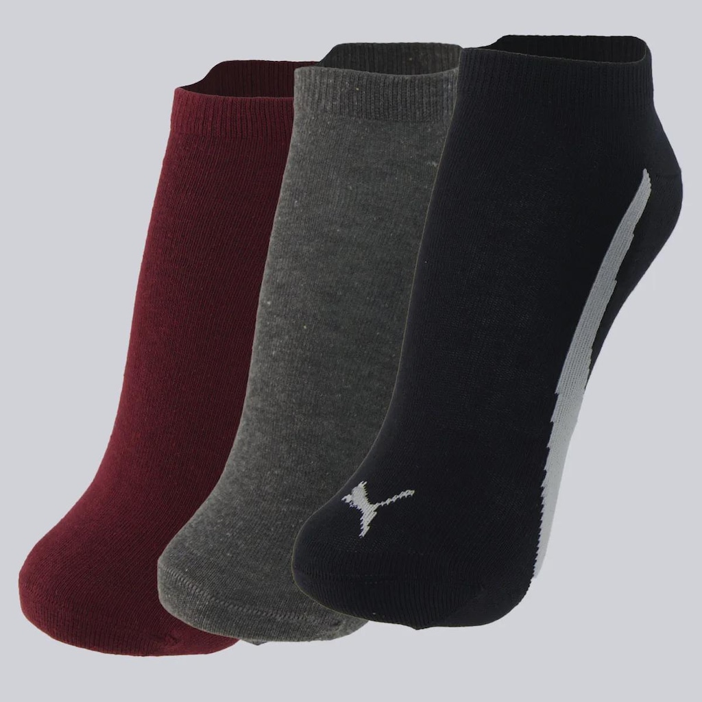Kit Meia Sapatilha 3 Pares Puma