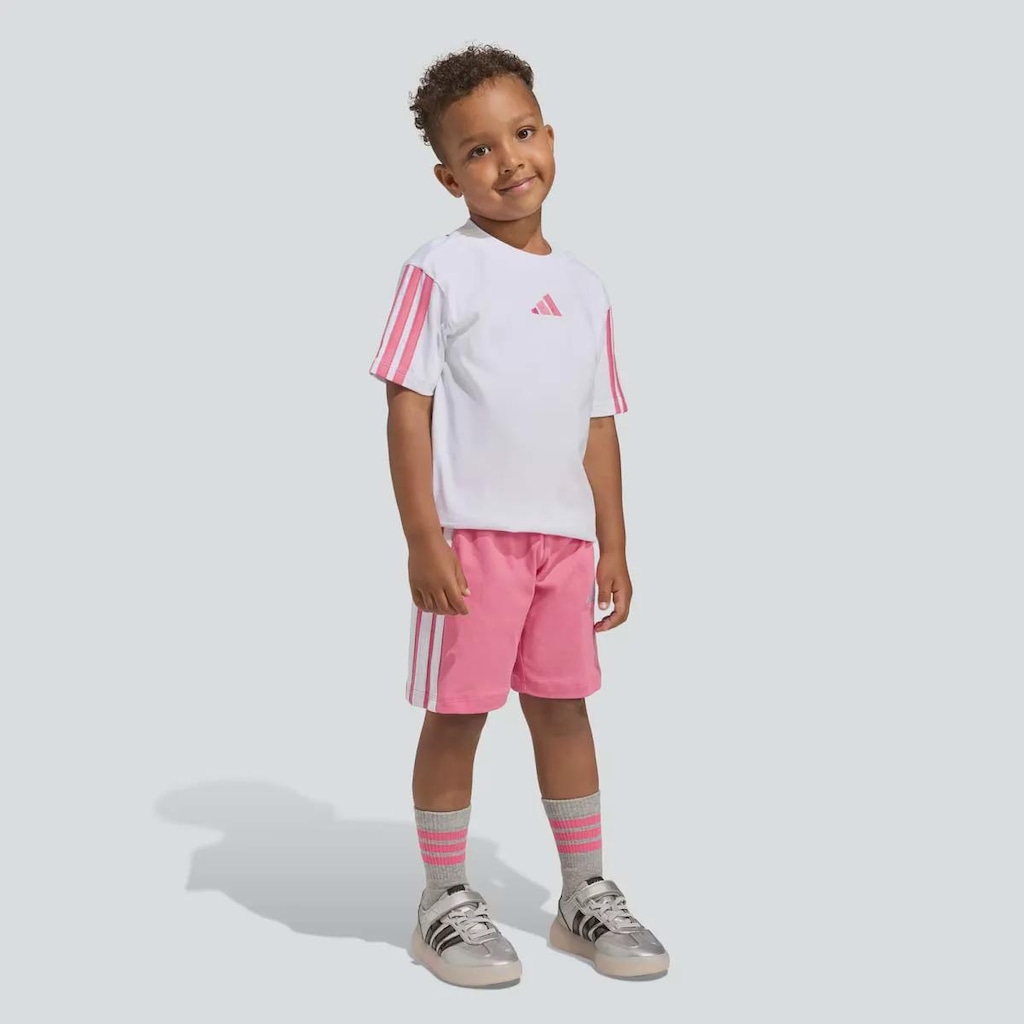 Imagem 3 do produto Conjunto Infantil 3 Stripes T-SET 160 adidas