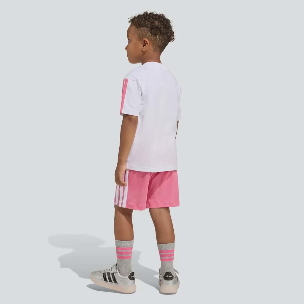 Imagem 4 do produto Conjunto Infantil 3 Stripes T-SET 160 adidas