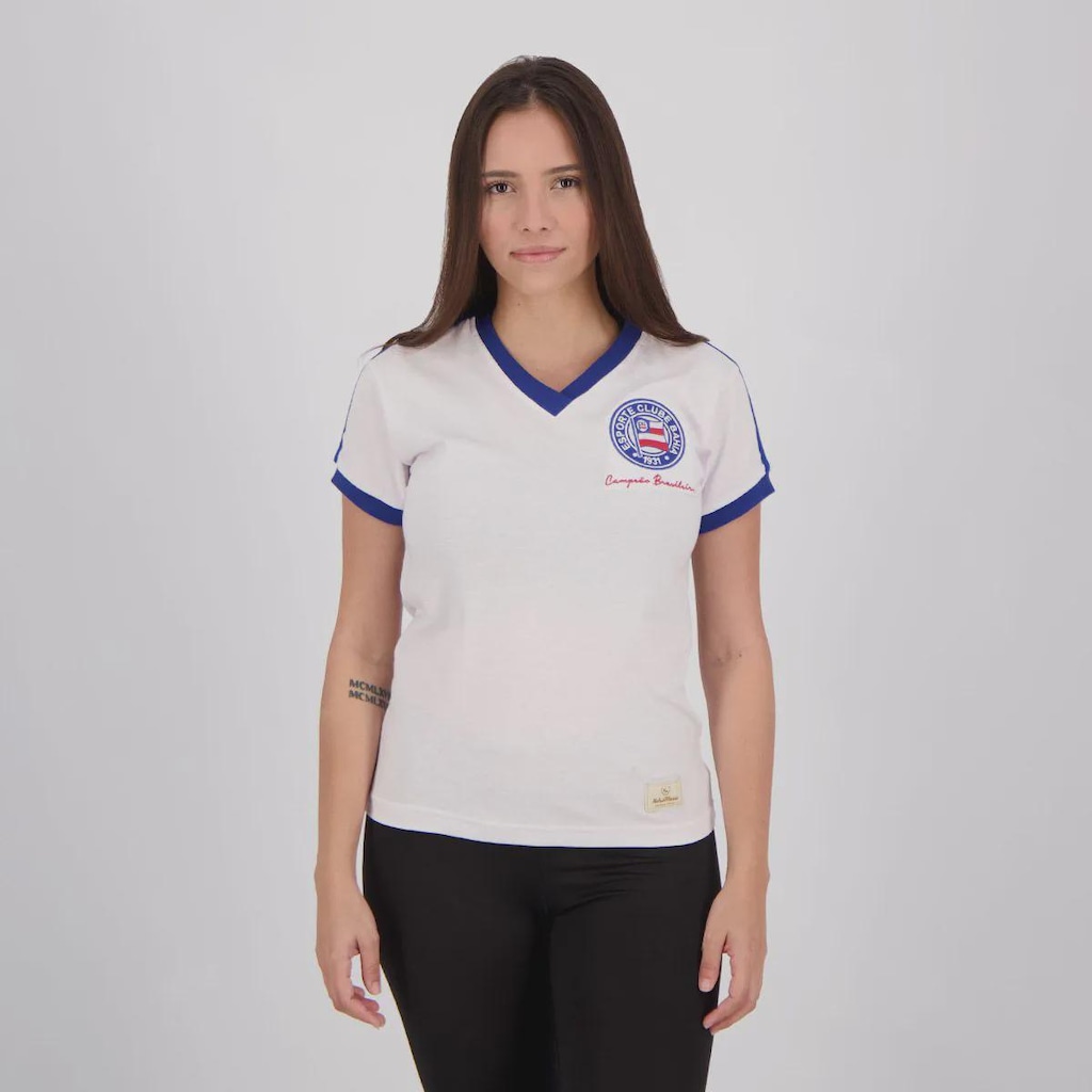 Camisa Bahia Retrô 1988 FutFanatics Feminina