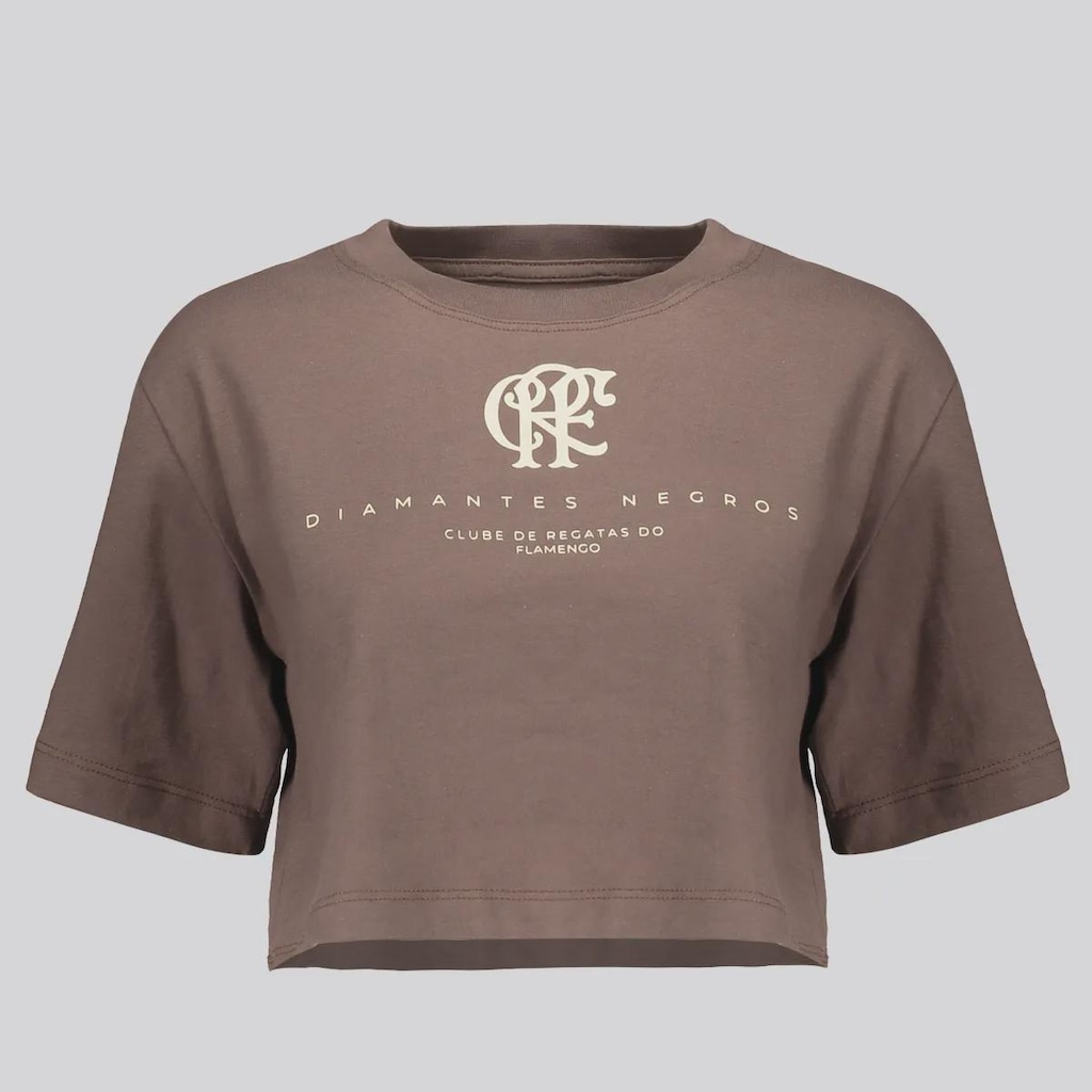 Cropped do Flamengo Consciência Negra Conquista FutFanatics Feminina