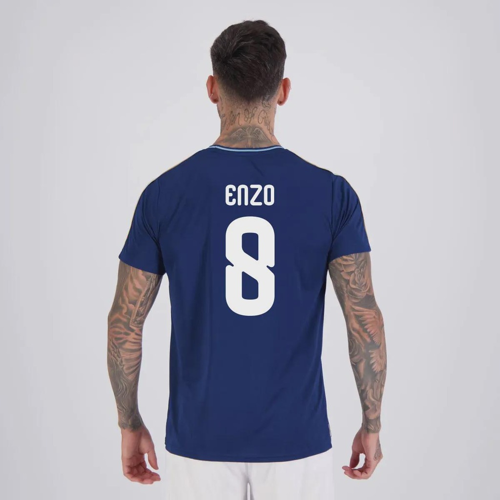 Camisa da Argentina Tracks 8 Enzo FutFanatics Masculina