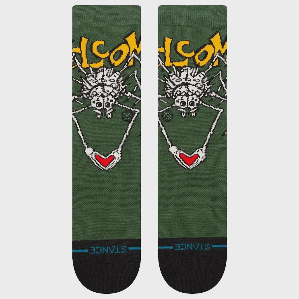 Imagem 2 do produto Meia Cano Alto Stance Welcome Wilbur Crew Green Masculina
