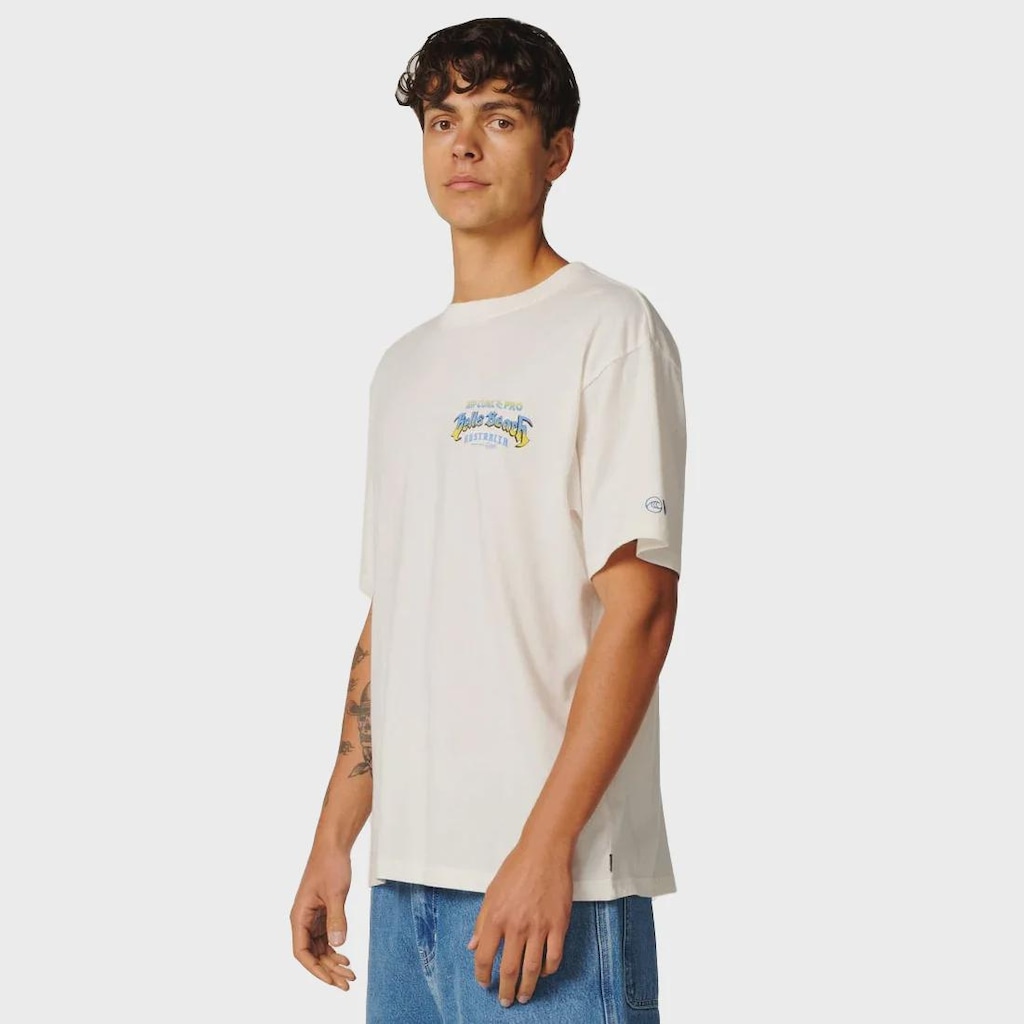 Camiseta Rip Curl Bells Beach Pro Event Bone Importada Masculina