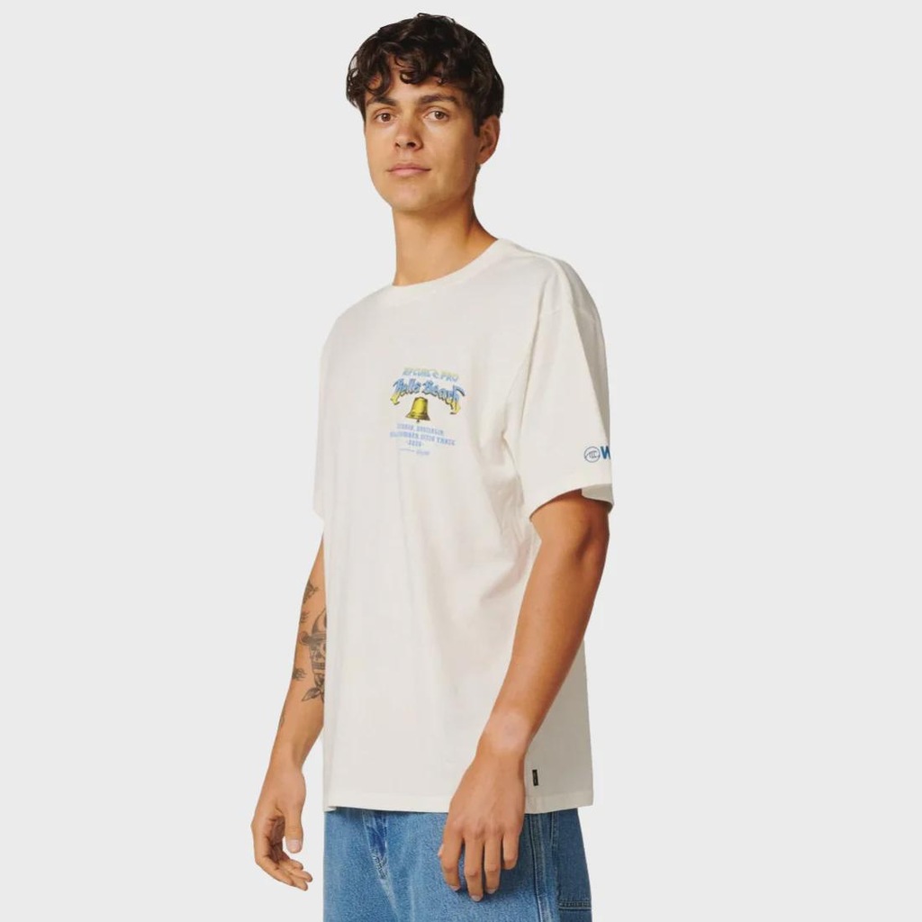 Camiseta Rip Curl Bells Beach Pro Logo Bone Importada - Masculina